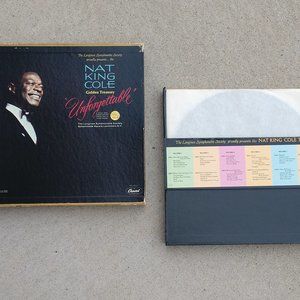 NAT KING COLE Golden Treasury "Unforgettable" 6 Vinyl LP Box Set